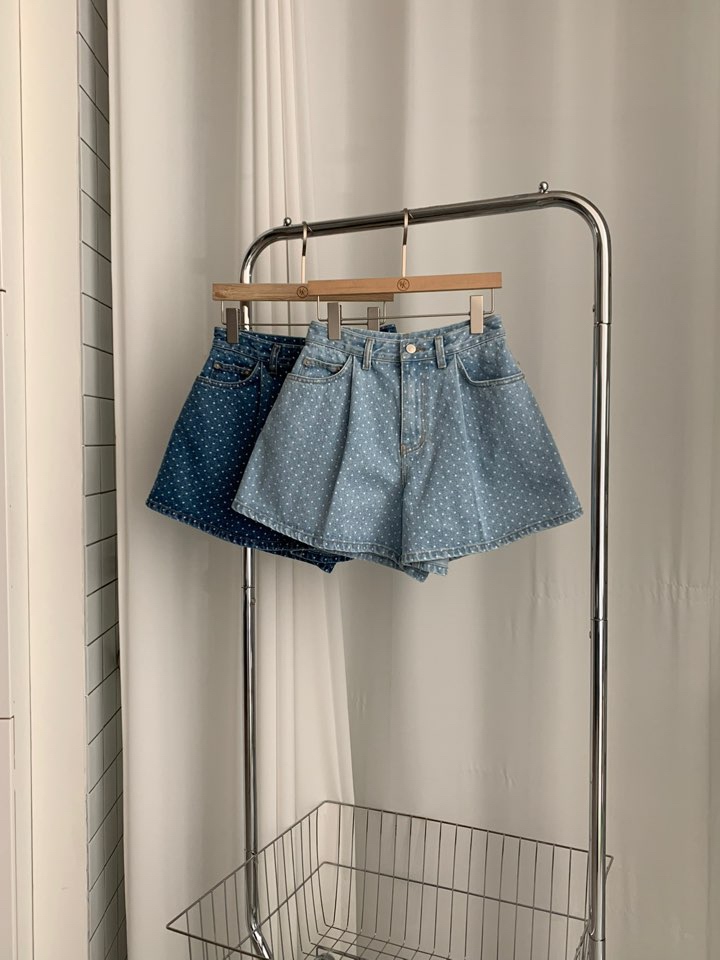 VIRKIN韓國直郵女裝新品休閑真品熱賣推薦人氣24春夏短褲牛仔布THE STARDUST短褲