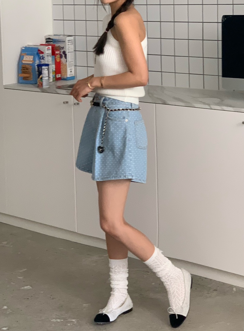 VIRKIN韓國直郵女裝新品休閑真品熱賣推薦人氣24春夏短褲牛仔布THE STARDUST短褲