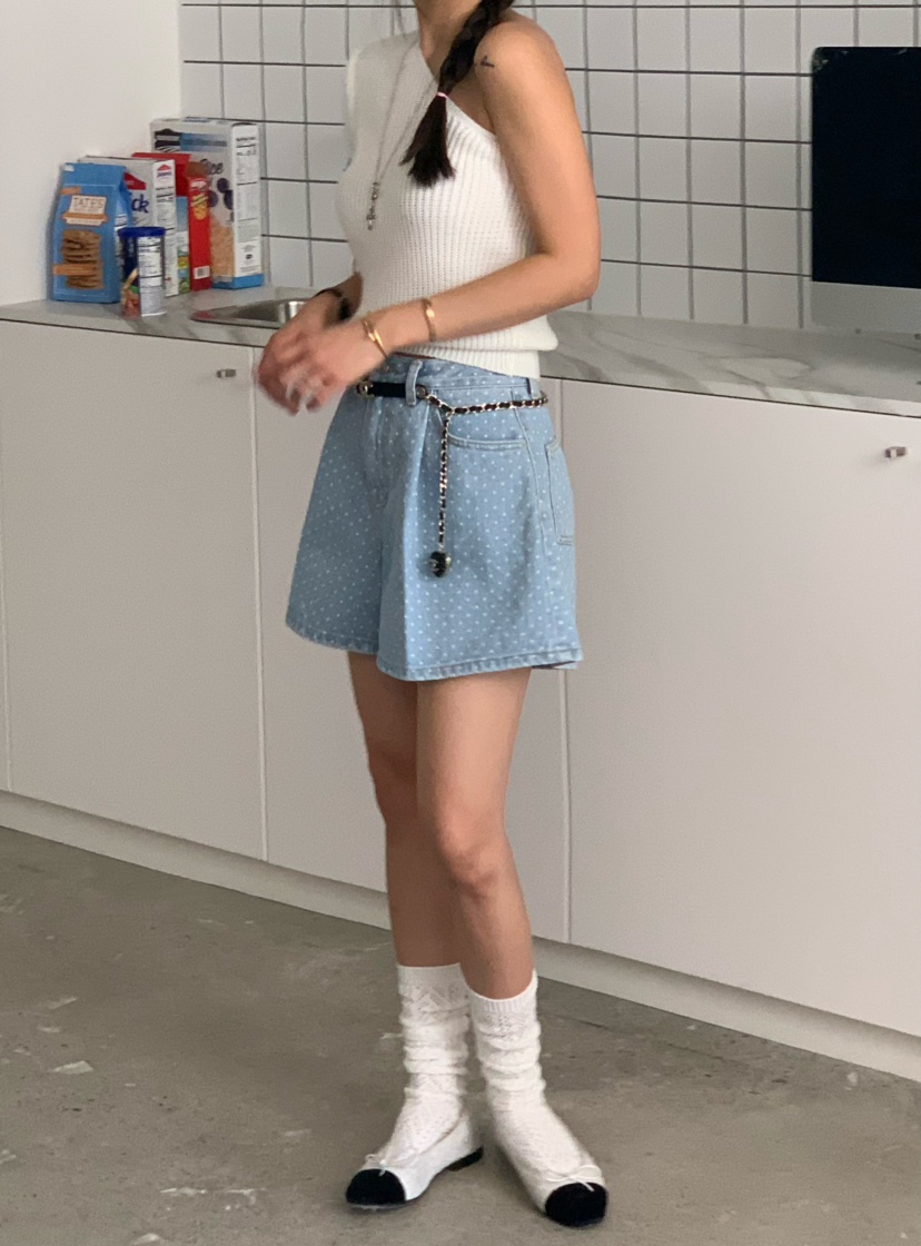 VIRKIN韓國直郵女裝新品休閑真品熱賣推薦人氣24春夏短褲牛仔布THE STARDUST短褲