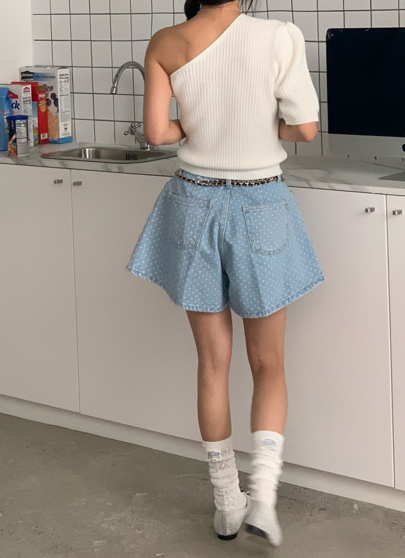 VIRKIN韓國直郵女裝新品休閑真品熱賣推薦人氣24春夏短褲牛仔布THE STARDUST短褲