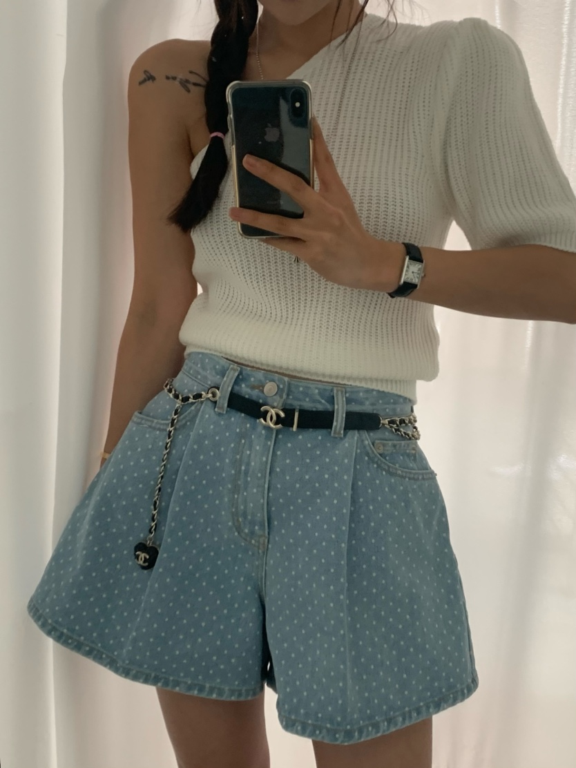 VIRKIN韓國直郵女裝新品休閑真品熱賣推薦人氣24春夏短褲牛仔布THE STARDUST短褲