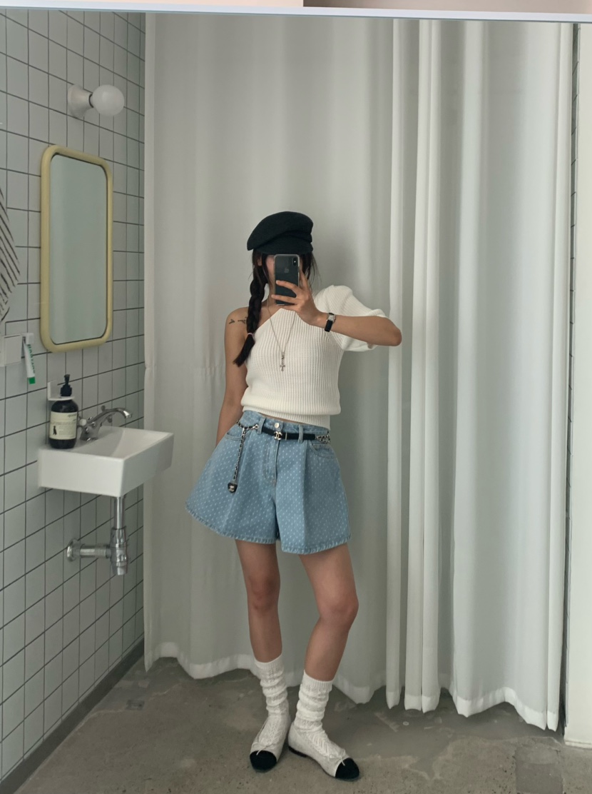 VIRKIN韓國直郵女裝新品休閑真品熱賣推薦人氣24春夏短褲牛仔布THE STARDUST短褲