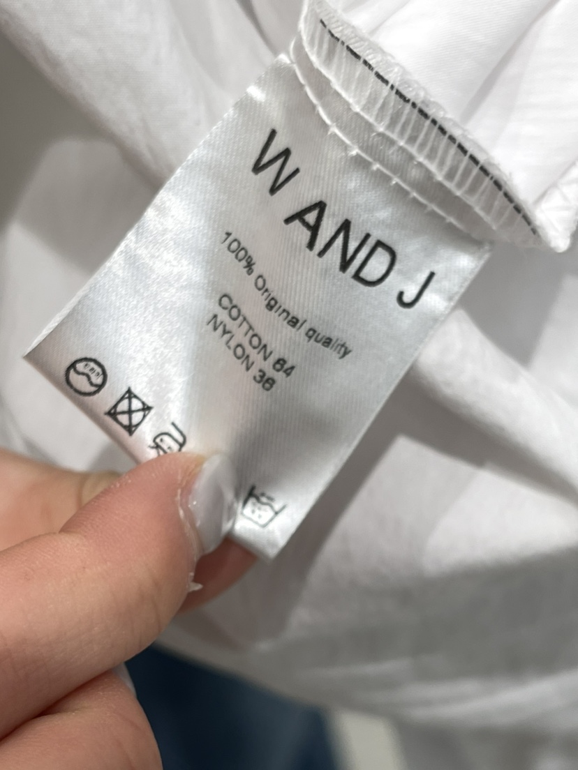 W AND J韓國直郵女裝新款真品24春夏時尚休閑襯衫蕾絲衫W AND J襯衫/蕾絲衫