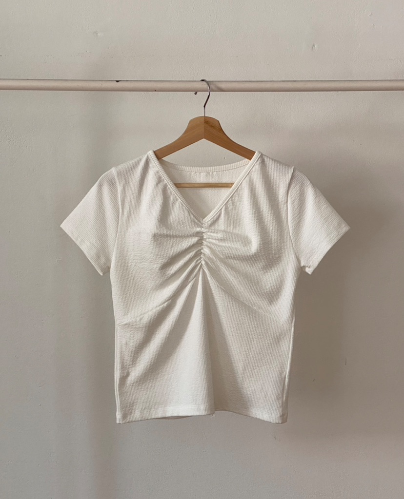 WALNUT/TAEJOON韓國直郵女裝新品真品人氣休閑職業T恤羅紋Walunt/TAEJOONT恤