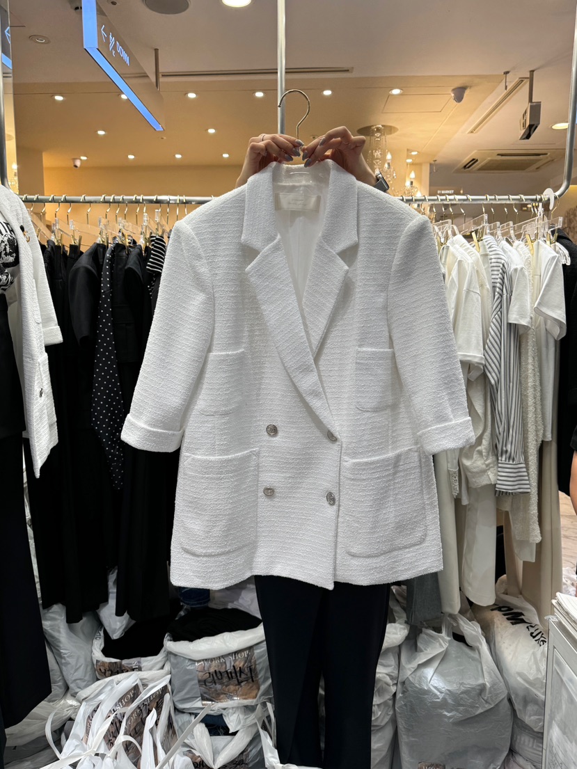 Workshop韓國直郵東大門代購女裝新款職業熱賣24春夏夾克Work_shop夾克