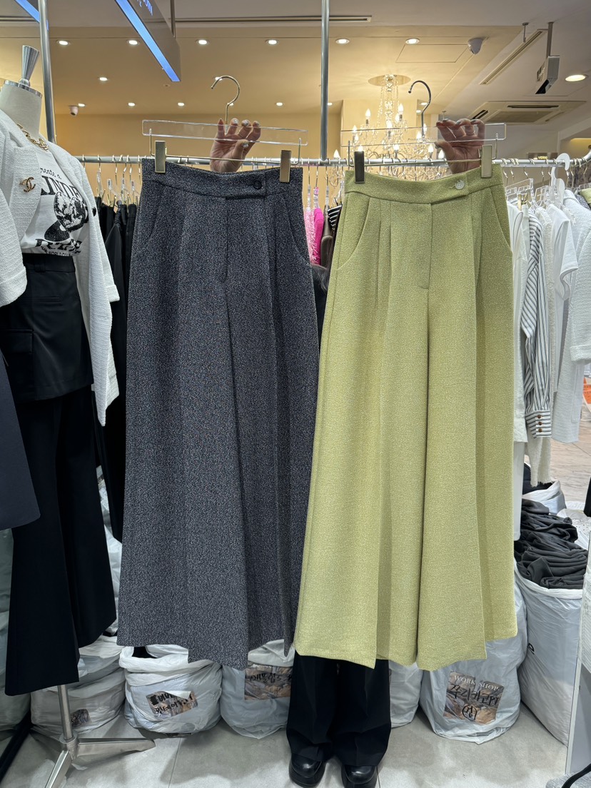 Workshop直郵韓國代購女裝新品熱賣24春夏職業時尚休閑褲Work_shop休閑褲