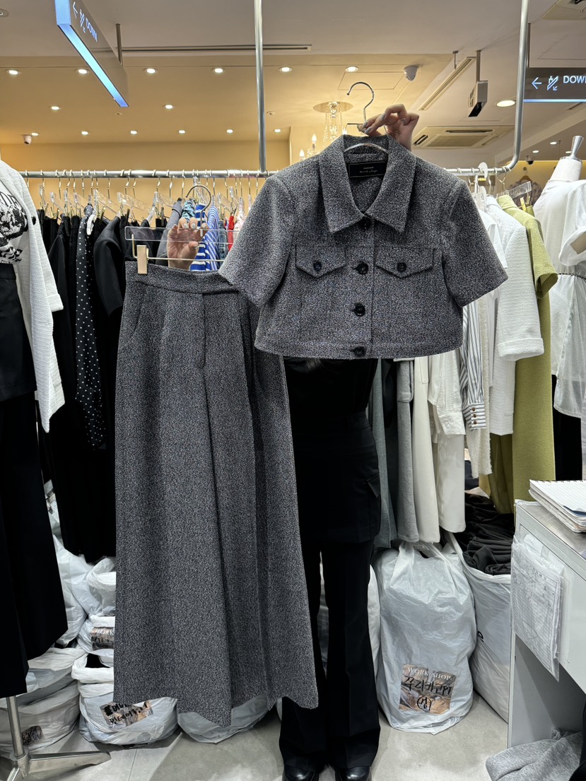 Workshop直郵韓國代購女裝新品熱賣24春夏職業時尚休閑褲Work_shop休閑褲