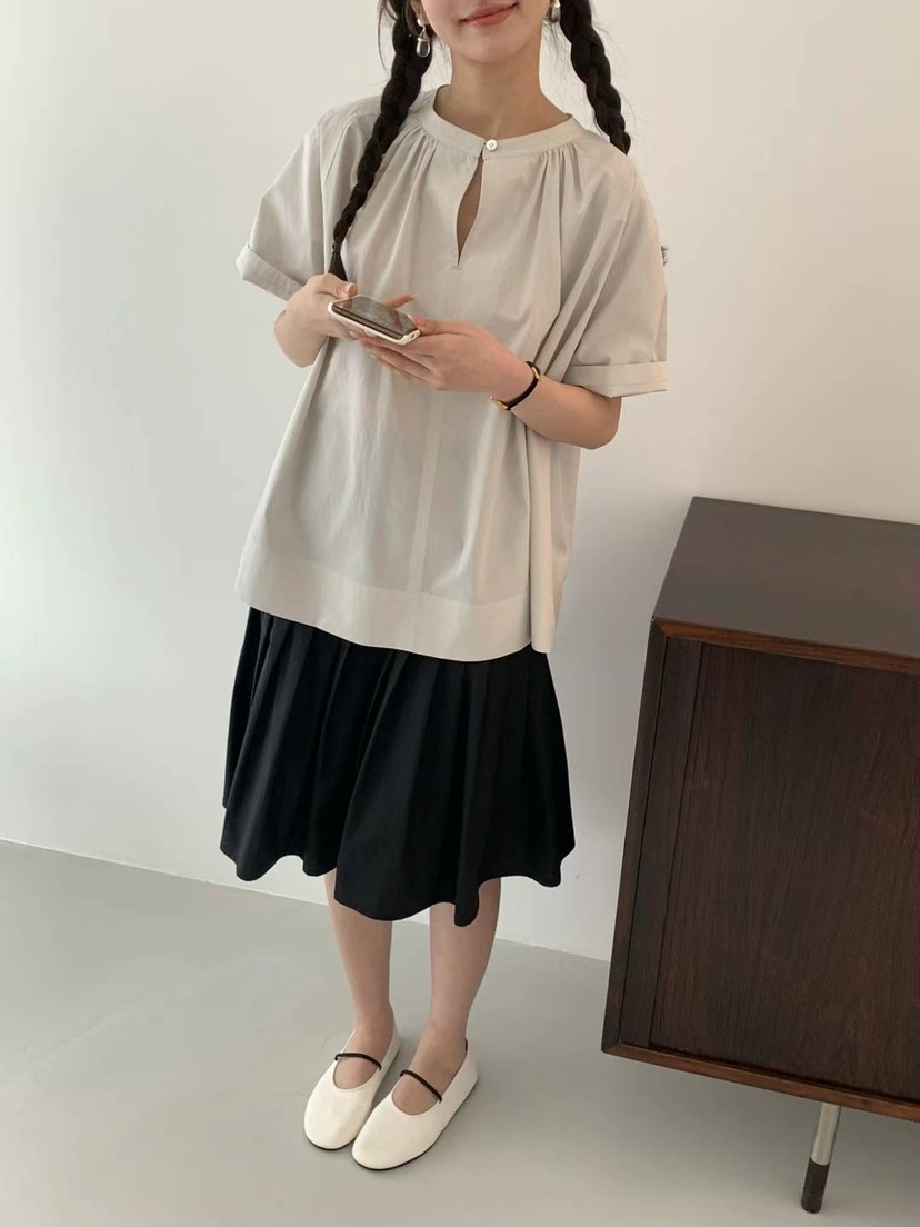 EGG/DS訂貨周期長韓國直郵東大門實拍女裝新品職業襯衫蕾絲衫PROJECT ELF/ELF-L襯衫/蕾絲衫
