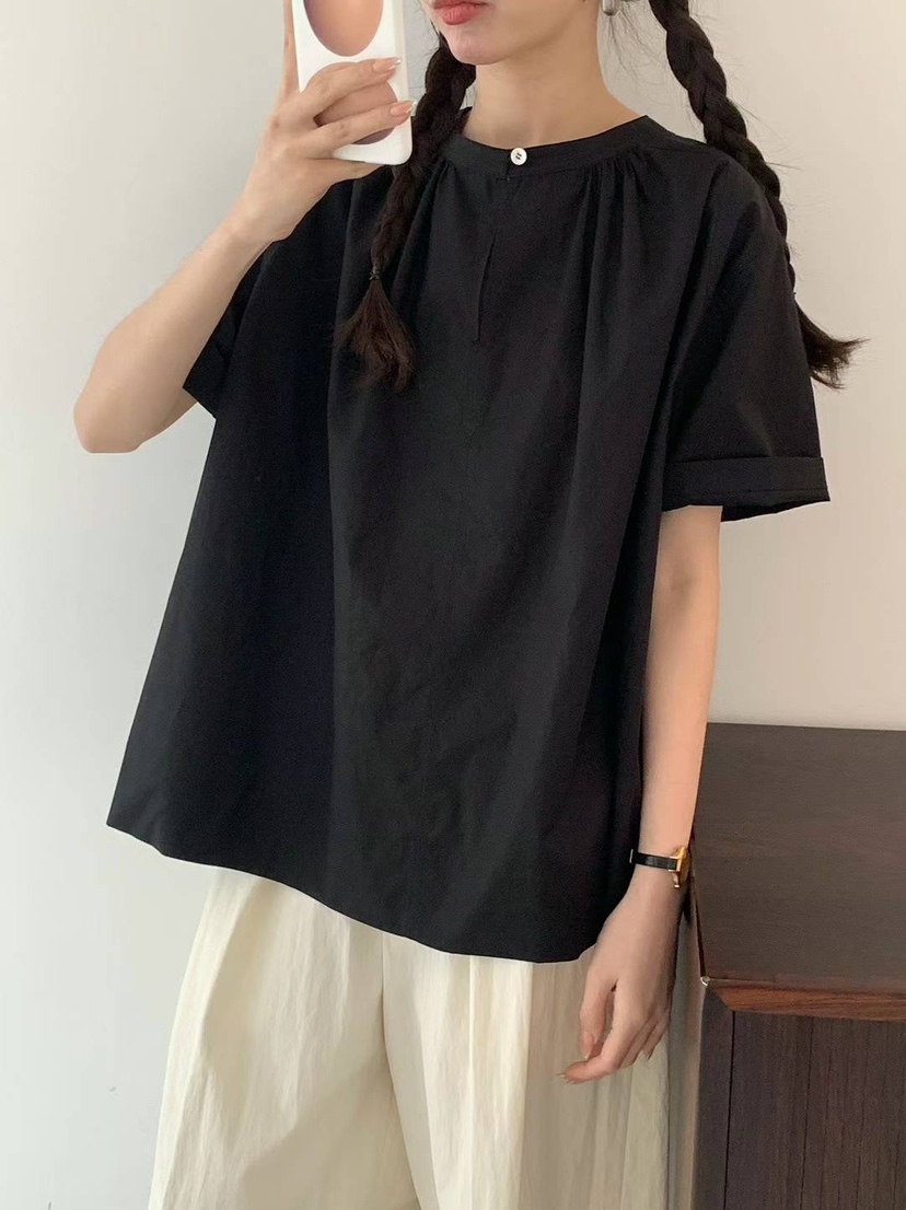EGG/DS訂貨周期長韓國直郵東大門實拍女裝新品職業襯衫蕾絲衫PROJECT ELF/ELF-L襯衫/蕾絲衫圖色3