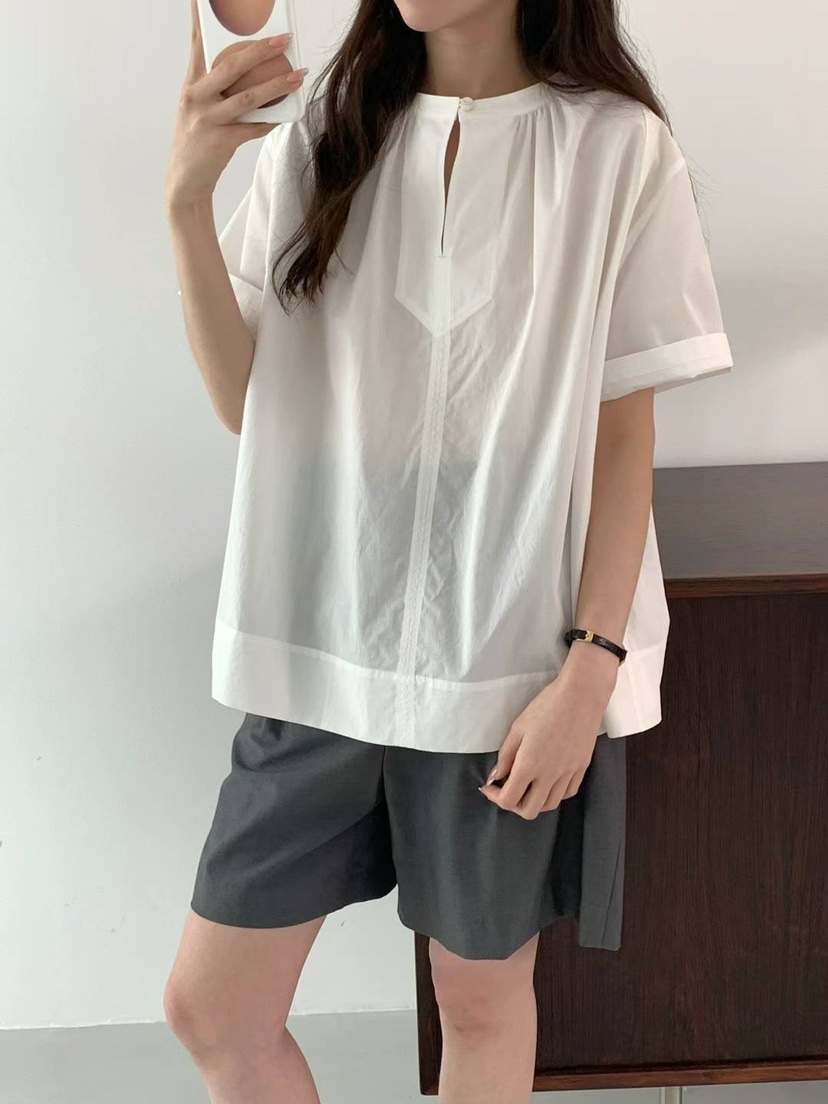 EGG/DS訂貨周期長韓國直郵東大門實拍女裝新品職業襯衫蕾絲衫PROJECT ELF/ELF-L襯衫/蕾絲衫圖色4