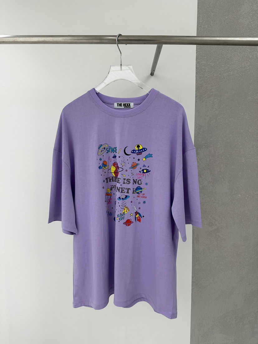 THE HEXX韓國直郵東大門代購女裝新款休閑24春夏職業T恤THE HEXXT恤圖色1