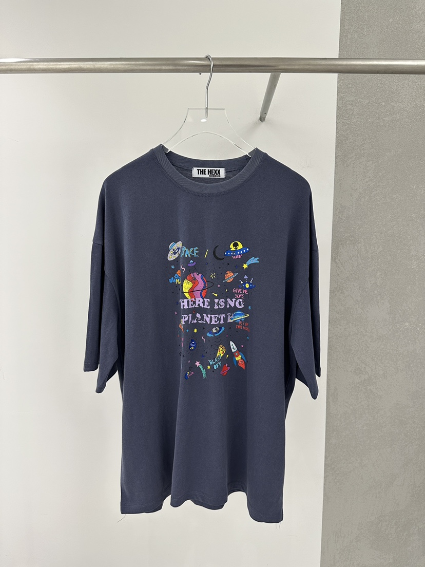 THE HEXX韓國直郵東大門代購女裝新款休閑24春夏職業T恤THE HEXXT恤圖色2