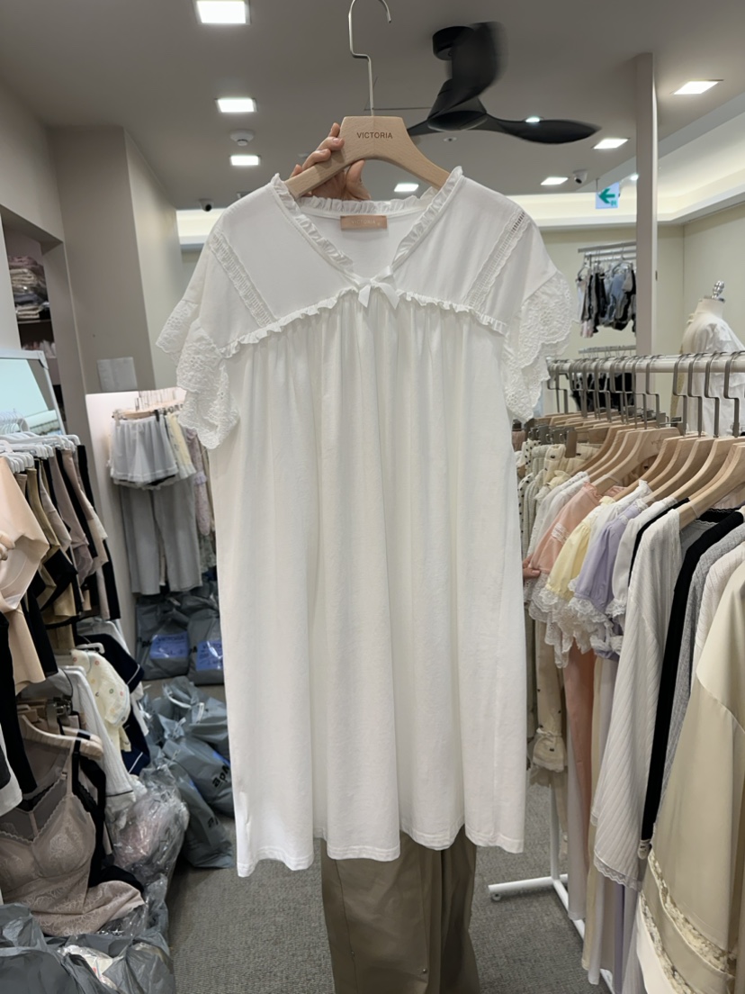 VICTORIA韓國直郵東大門代購女裝新品休閑24春夏真品睡衣VICTORIA睡衣圖色1