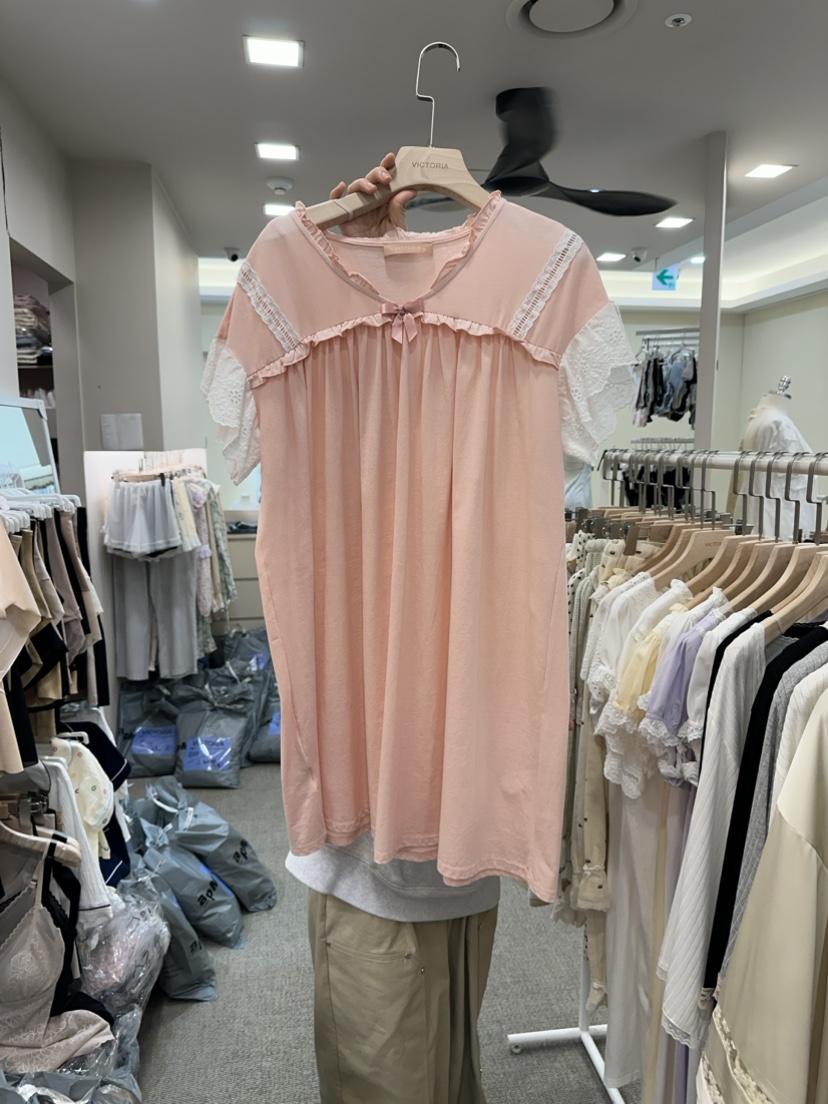 VICTORIA韓國直郵東大門代購女裝新品休閑24春夏真品睡衣VICTORIA睡衣圖色2