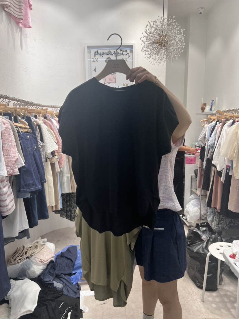 ABLE STUDIO韓國直郵女士新款休閑24春夏熱賣職業時尚T恤CONFETTIT恤圖色3