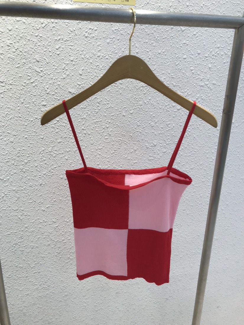 KC MARKET韓國直郵東大門代購女裝新品24春夏休閑吊帶背心空吊帶/背心