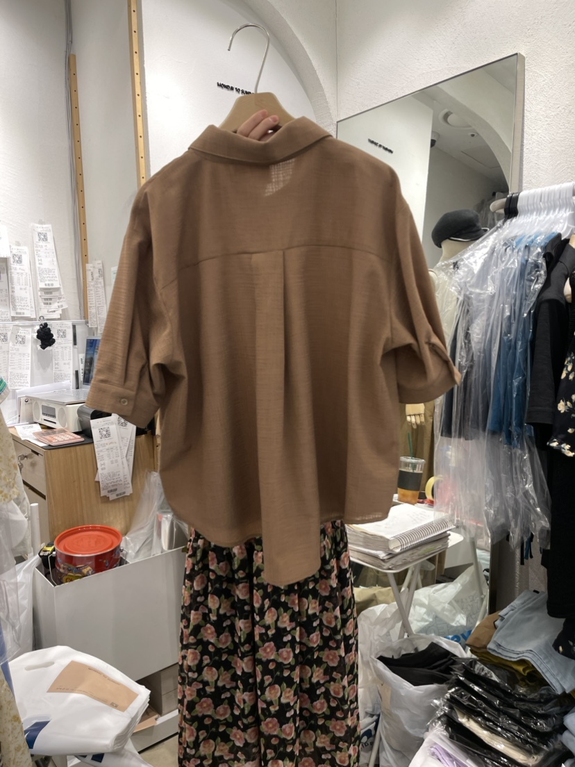 MONDAY TO SUNDAY韓國直郵東大門實拍女裝新品真品襯衫蕾絲衫格紋MONDAY TO SUNDAY襯衫/蕾絲衫