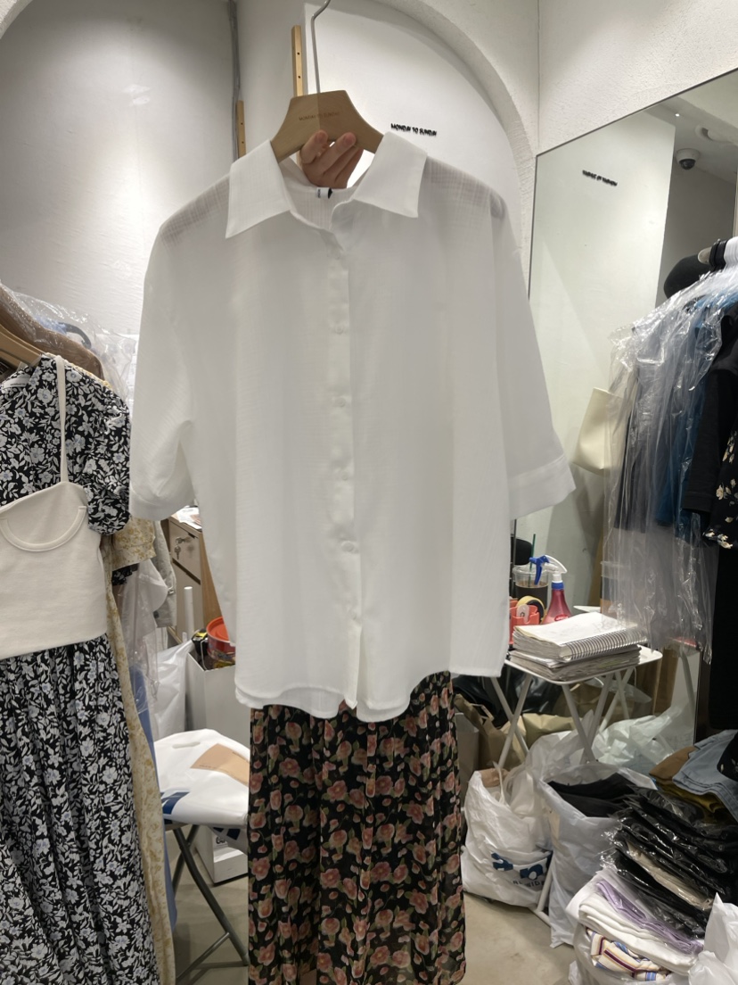 MONDAY TO SUNDAY韓國直郵東大門實拍女裝新品真品襯衫蕾絲衫格紋MONDAY TO SUNDAY襯衫/蕾絲衫圖色3
