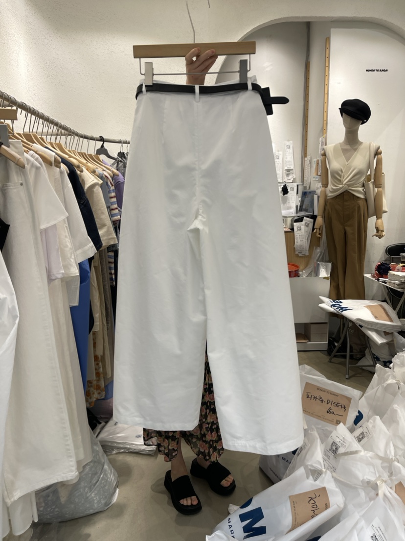 MONDAY TO SUNDAY韓國直郵東大門實拍女裝新品推薦休閑褲不含腰帶MONDAY TO SUNDAY休閑褲