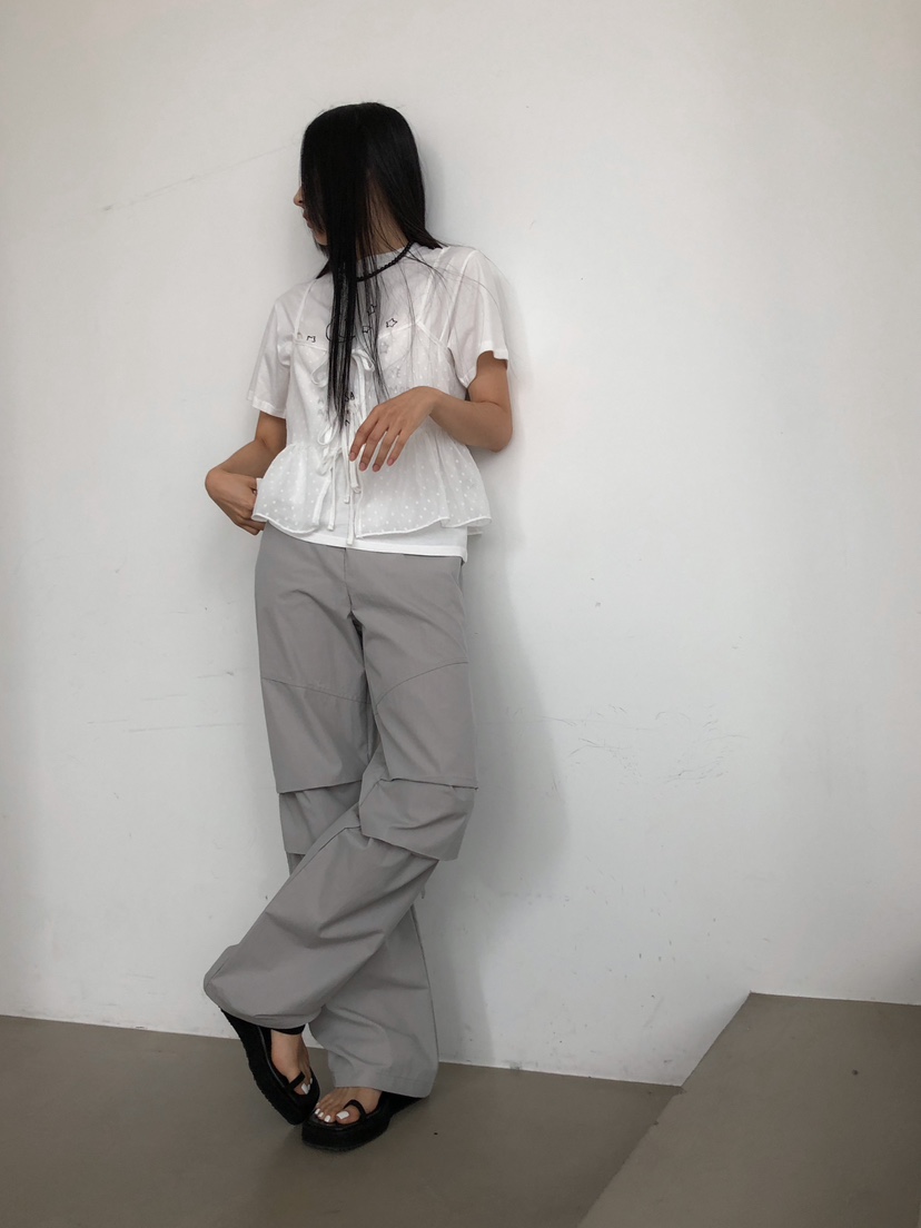 MONDAYMORING直郵韓國代購女裝新品人氣休閑職業24春夏休閑褲MONDAYMORING休閑褲