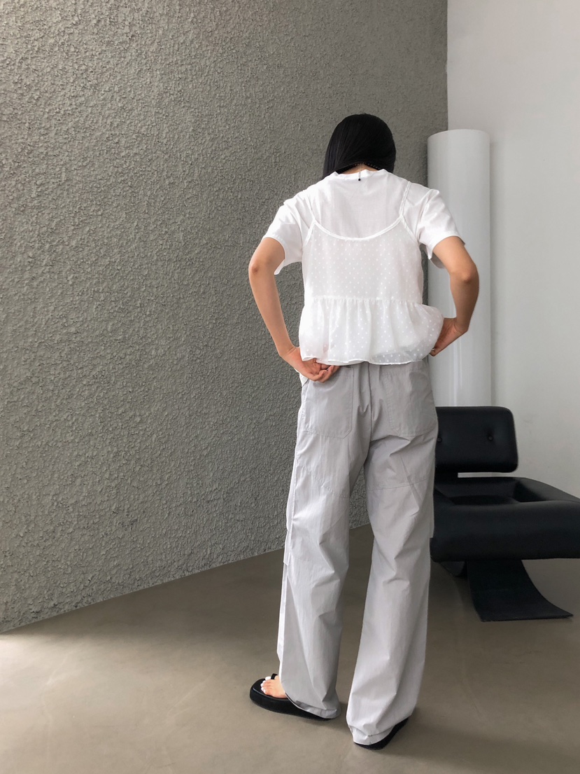 MONDAYMORING直郵韓國代購女裝新品人氣休閑職業24春夏休閑褲MONDAYMORING休閑褲