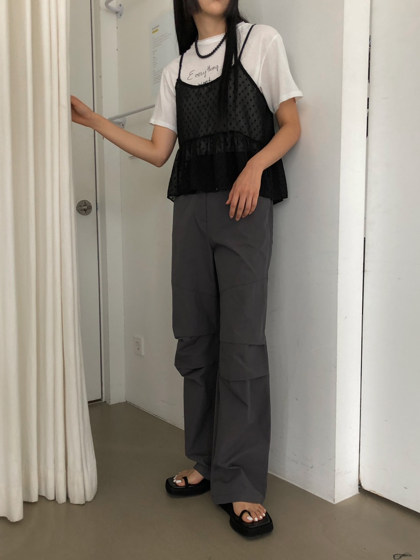 MONDAYMORING直郵韓國代購女裝新品人氣休閑職業24春夏休閑褲MONDAYMORING休閑褲