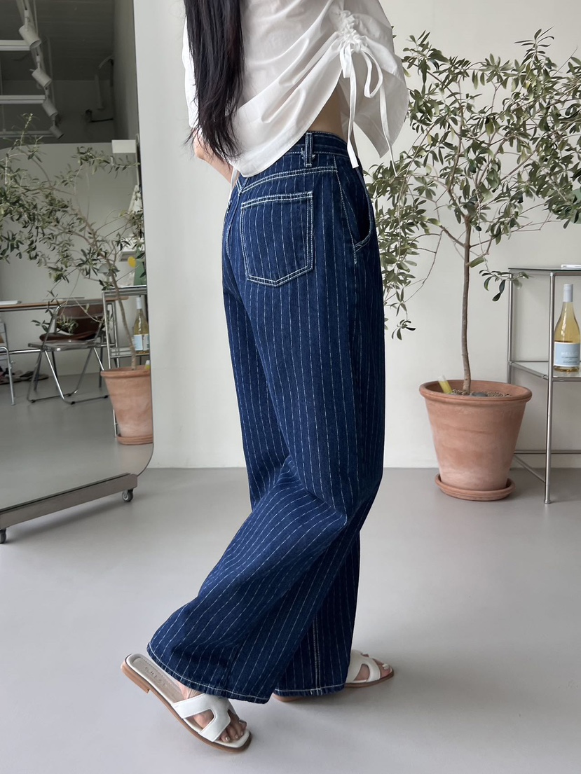 NAME VALUE韓國直郵東大門代購女裝新品職業時尚推薦牛仔褲OVER NEAR牛仔褲