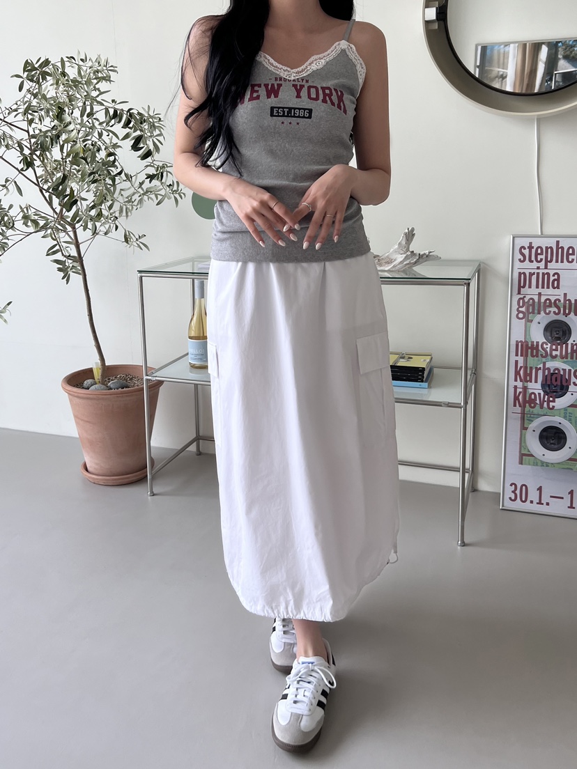 NAME VALUE韓國直郵東大門實拍女裝新品時尚職業休閑吊帶背心OVER NEAR吊帶/背心