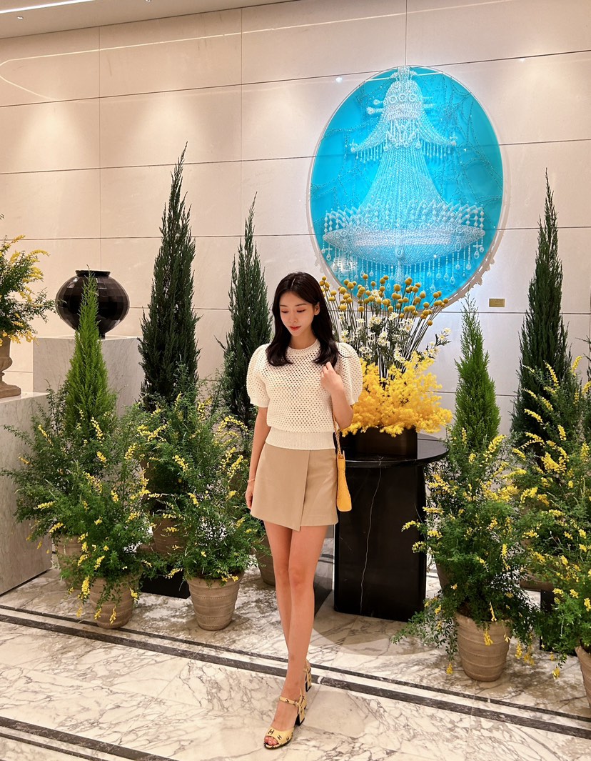 ON:UP韓國直郵女裝新品休閑職業24春夏人氣時尚熱賣針織衫ON:UP針織衫