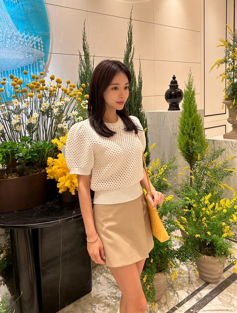 ON:UP韓國直郵女裝新品休閑職業24春夏人氣時尚熱賣針織衫ON:UP針織衫