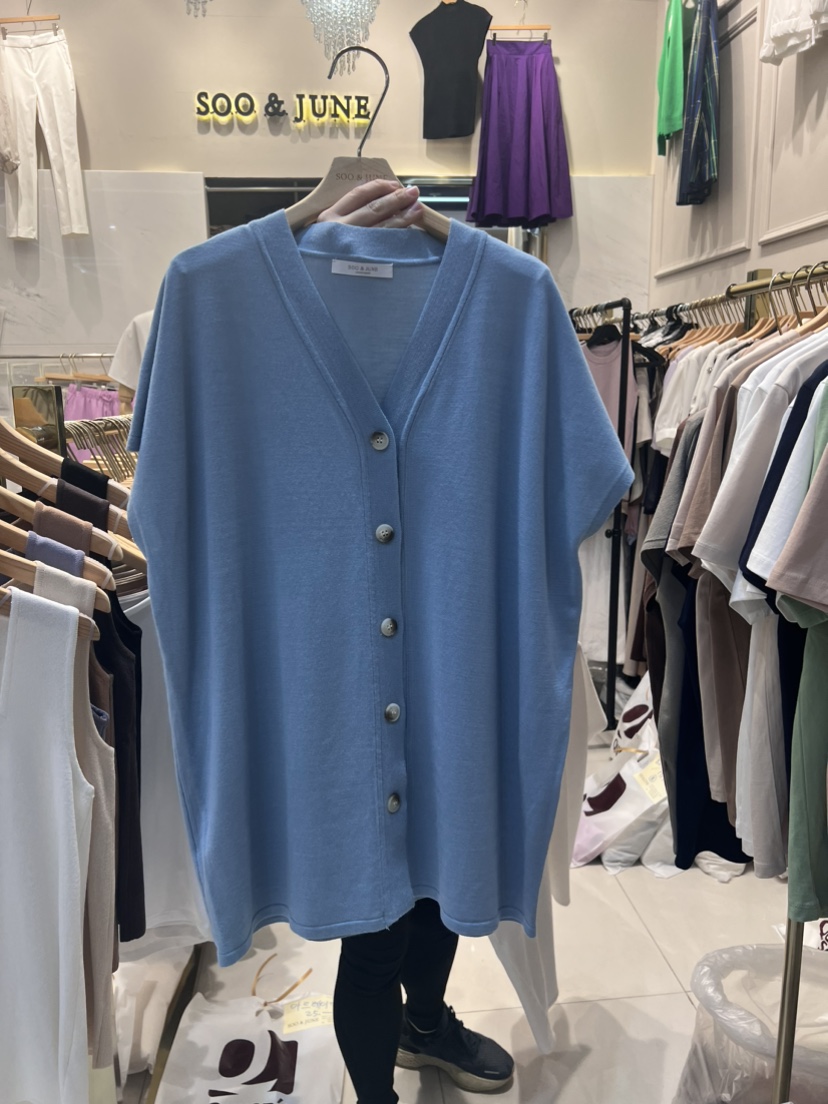 SOO JUNE韓國直郵女裝新品人氣24春夏休閑真品時尚推薦馬甲SOO JUNE馬甲圖色2