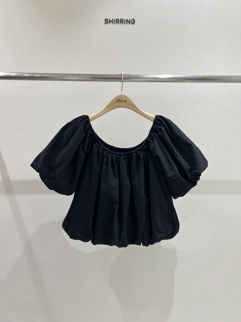 SHIRRING韓國直郵女裝新款24春夏真品人氣熱賣推薦職業T恤SHIRRINGT恤圖色4