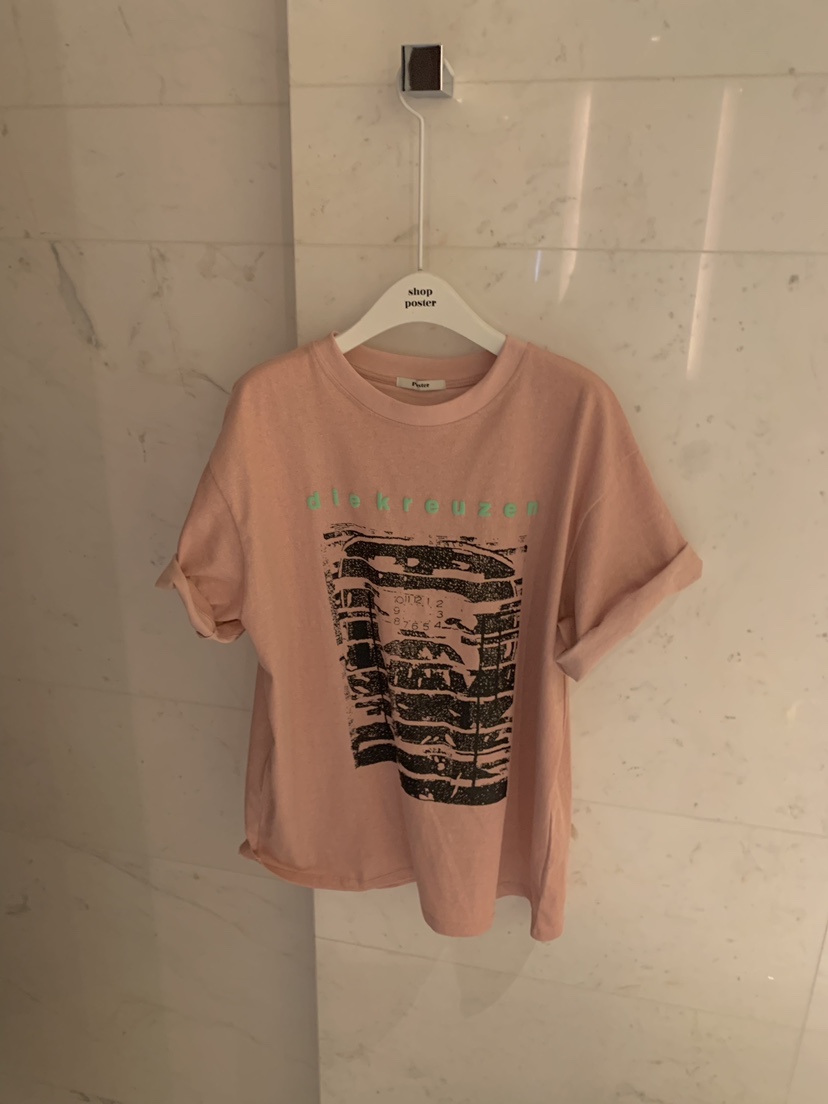 SHOP POSTER直郵韓國代購女裝新款時尚24春夏推薦人氣T恤SHOP_POSTERT恤