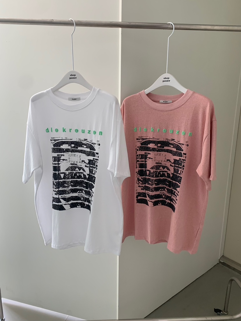SHOP POSTER直郵韓國代購女裝新款時尚24春夏推薦人氣T恤SHOP_POSTERT恤