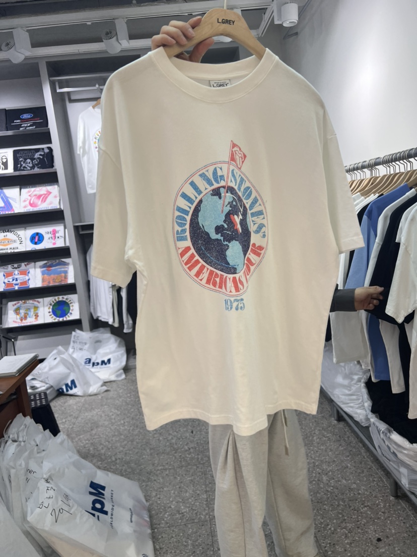 L GREY韓國直郵女裝新品人氣真品熱賣推薦休閑時尚24春夏T恤L GREY-男裝T恤