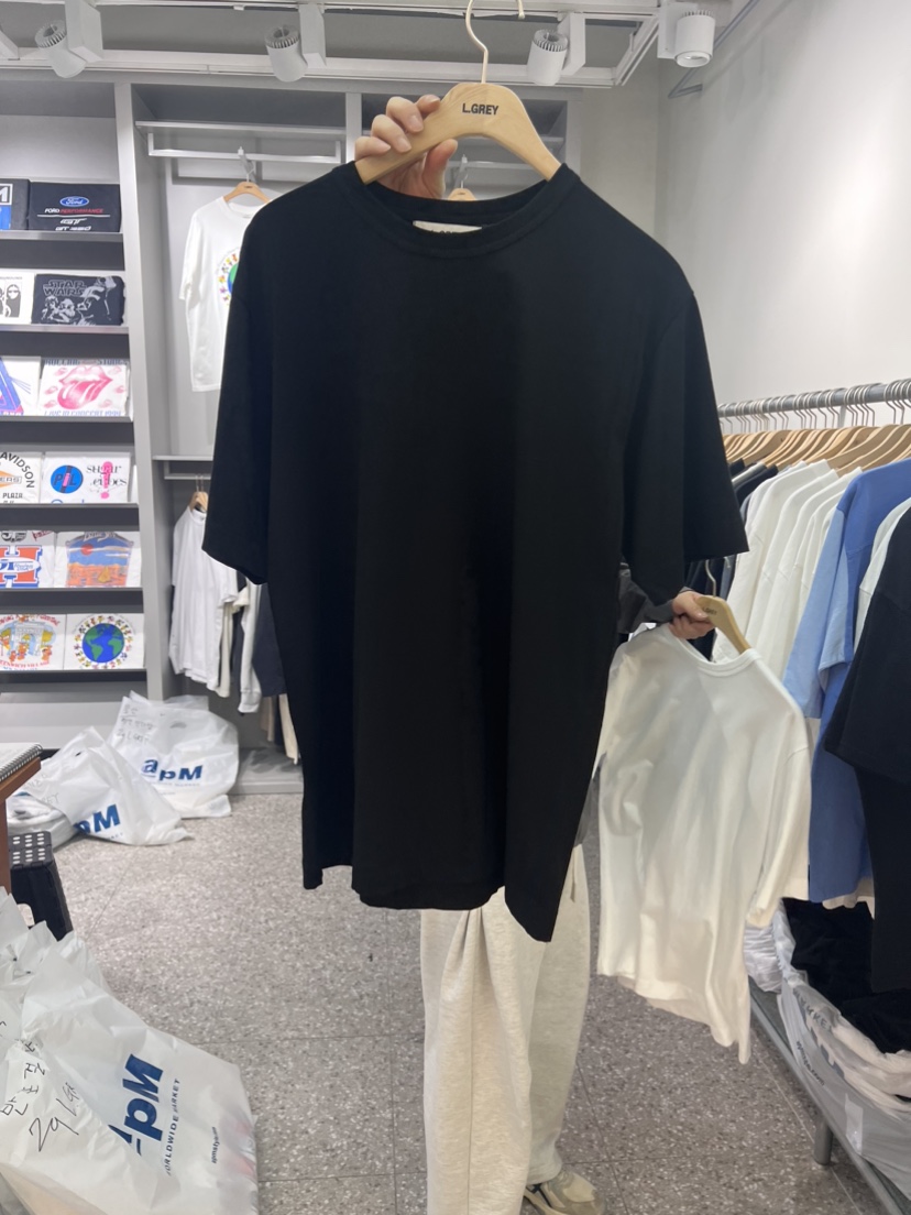L GREY韓國直郵東大門代購女裝新品職業休閑熱賣真品人氣T恤L GREY-男裝T恤圖色3