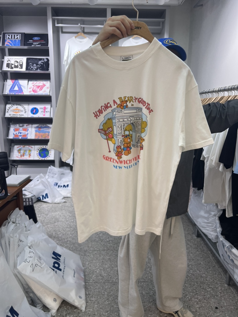 L GREY韓國直郵東大門代購女裝新款人氣職業真品休閑推薦T恤L GREY-男裝T恤