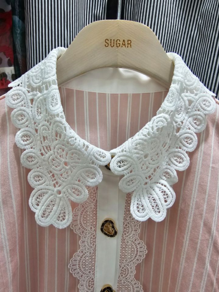 SUGAR韓國直郵女裝新品職業時尚推薦熱賣休閑真品襯衫蕾絲衫SUGAR襯衫/蕾絲衫