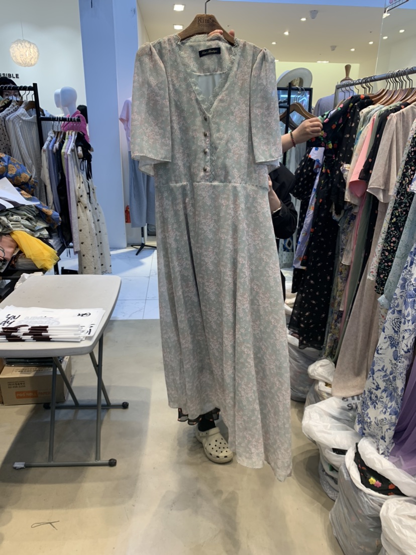 SUISUI韓國直郵女裝新款人氣時尚真品休閑24春夏職業連衣裙SUISUI連衣裙