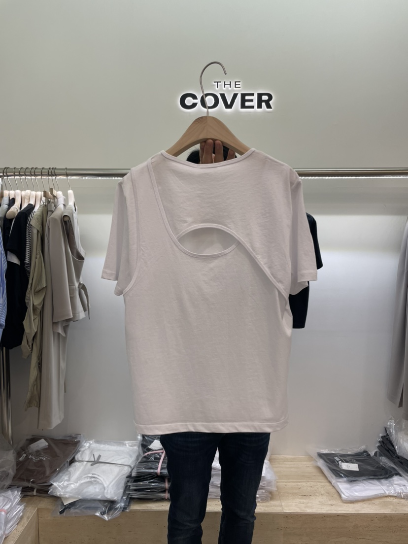THE COVER韓國直郵東大門實拍女裝新品24春夏職業時尚T恤ReiraiT恤