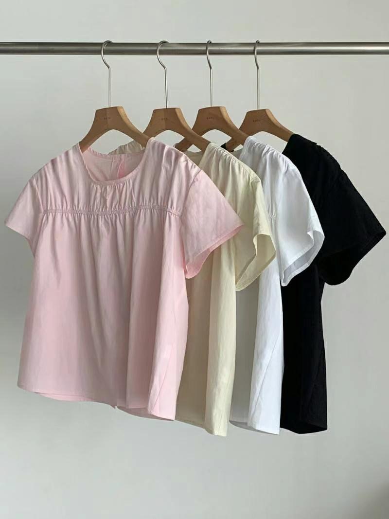 BARISTAR韓國直郵東大門代購女裝新品職業真品24春夏襯衫蕾絲衫MAY SEVEN襯衫/蕾絲衫