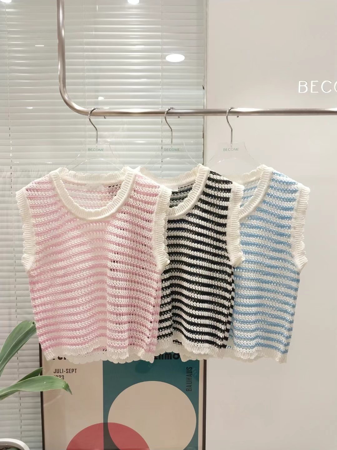 BECOME韓國直郵女裝新款24春夏休閑熱賣職業人氣吊帶背心BECOME吊帶/背心