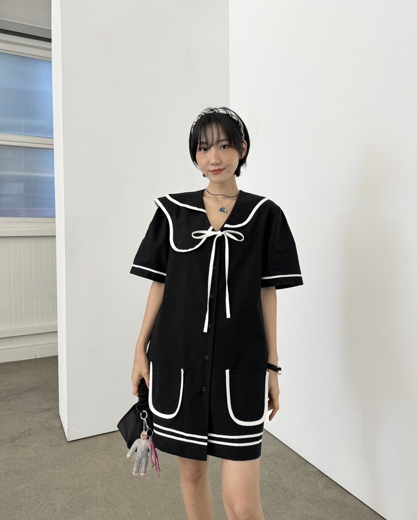 HEYJUDE韓國直郵東大門實拍女裝新品職業人氣休閑推薦連衣裙HEYJUDE連衣裙