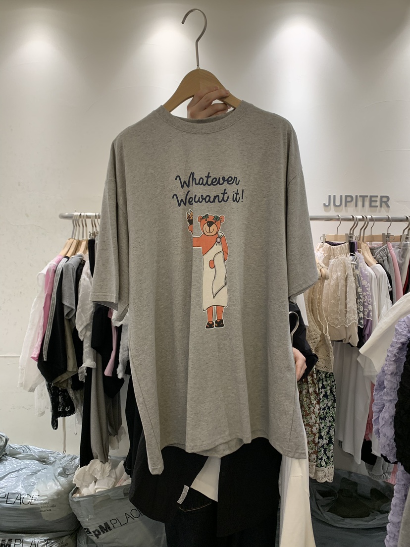 JUPITER韓國直郵女裝新款24春夏時尚推薦真品職業休閑T恤JUPITERT恤圖色2