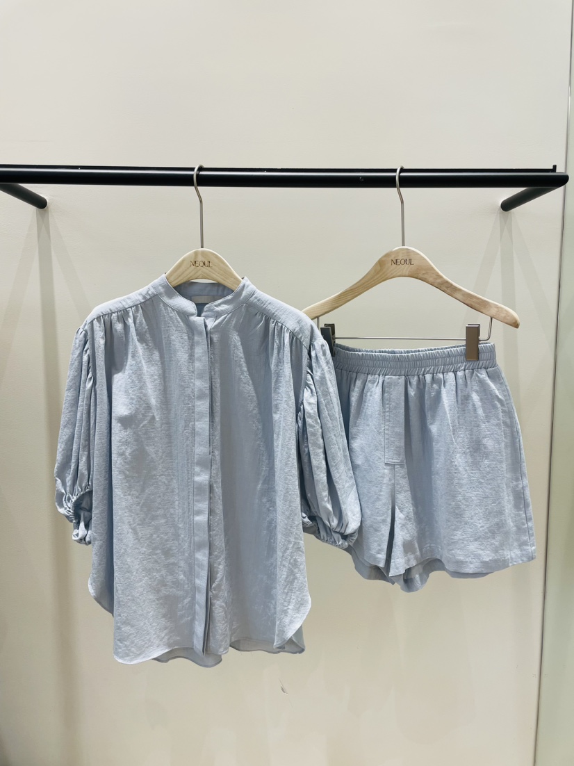 NEOUL韓國直郵女裝新品24春夏職業人氣休閑熱賣真品時尚套裝NEOUL/ahin雙領標簽套裝