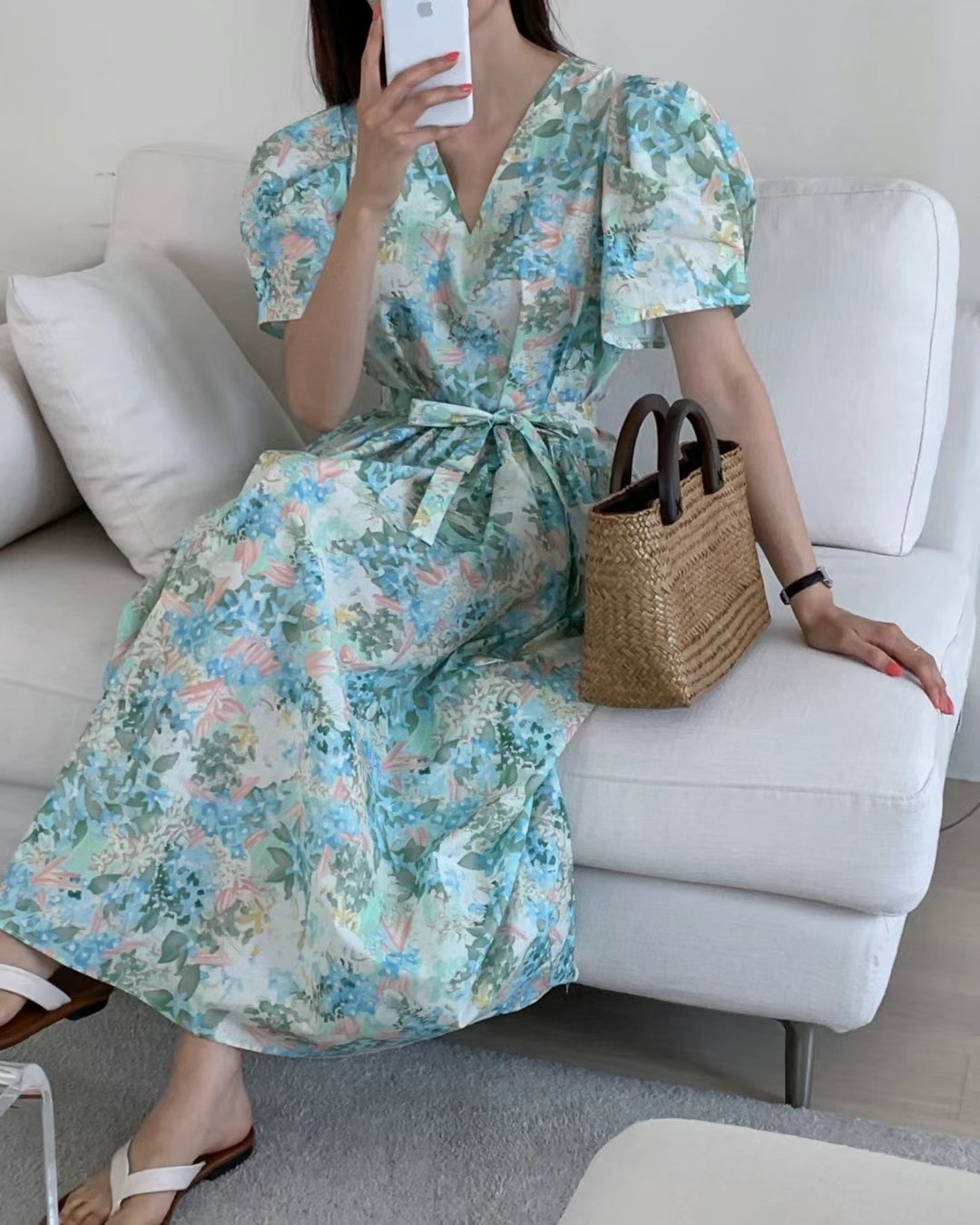 STYLE LOUNGE直郵韓國代購女裝新款職業24春夏休閑連衣裙STYLE LOUNGE連衣裙