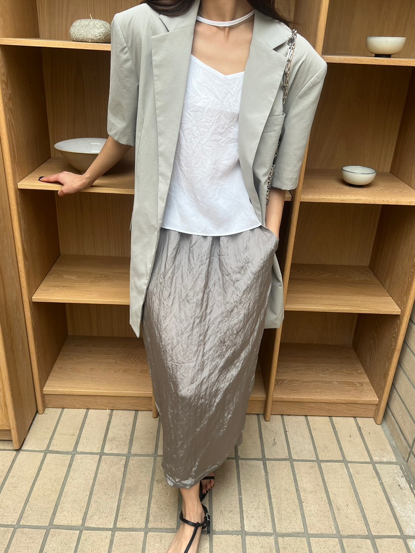 Special韓國直郵女裝新款時尚推薦職業真品24春夏休閑長裙SPECIAL長裙