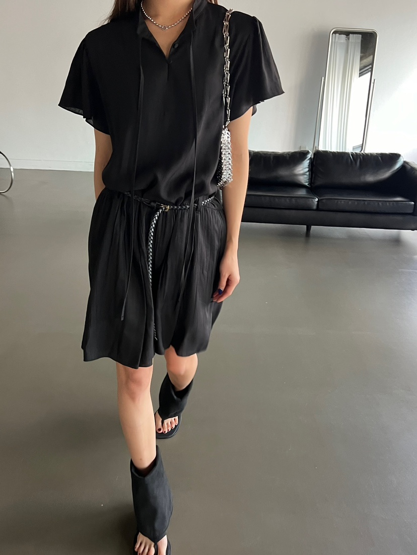 Special韓國直郵東大門實拍女裝新品24春夏休閑連衣裙含腰帶SPECIAL連衣裙