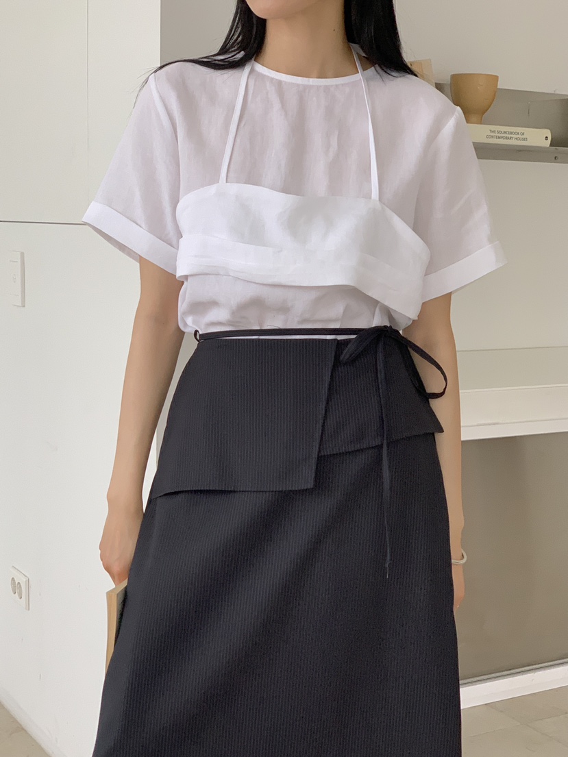 US直郵韓國代購女裝新品24春夏熱賣職業休閑人氣推薦長裙US長裙
