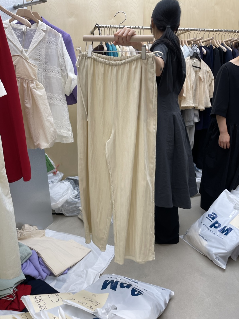 BASKET韓國直郵東大門實拍女裝新品24春夏真品休閑休閑褲BASKET休閑褲